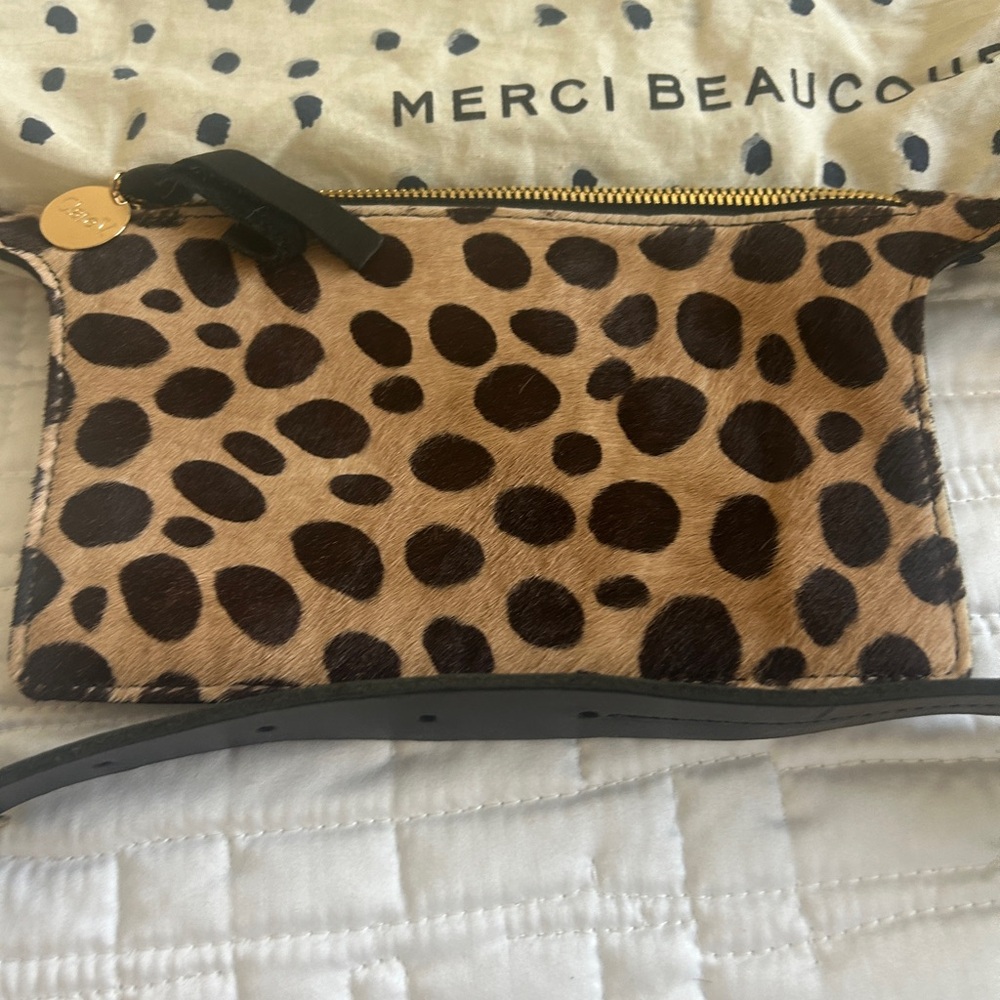 Leopard Print Mini Bag with Black Accents - Picture 2 of 4